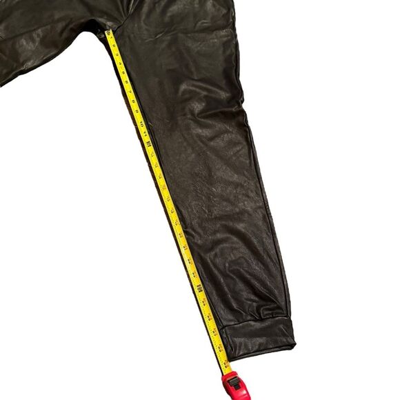 Commando Size XL Faux Leather Jogger Pants Black Closet Staple Baddie‎ Classic - Picture 7 of 14